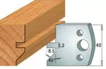 Комплект ножей или ограничителей шириной 40 мм