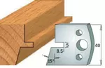 Комплект ножей или ограничителей шириной 40 мм