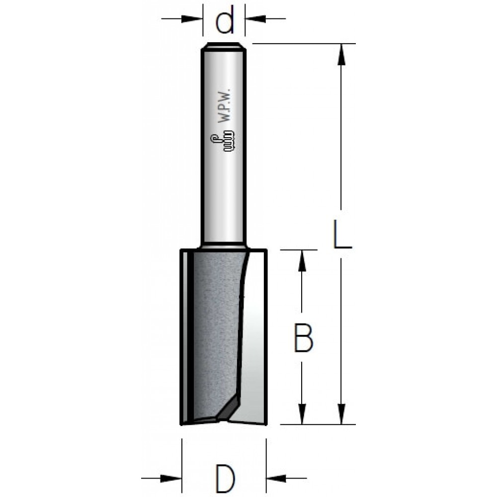 Фреза WP HP23065 пазовая D6 B20 хвостовик 8