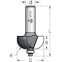 Фреза WP HRZ1005 полугалтель радиус 9,5 D28,6 B14 подшипник хвостовик 8