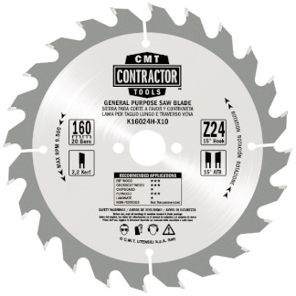 Серия K Contractor Диск пильный 250x2.6/1.8x30 Z40 ATB (без инд. упаковки)