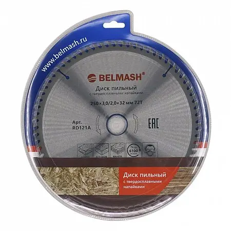 Диск пильный BELMASH 250x3/2x32/30; 72T