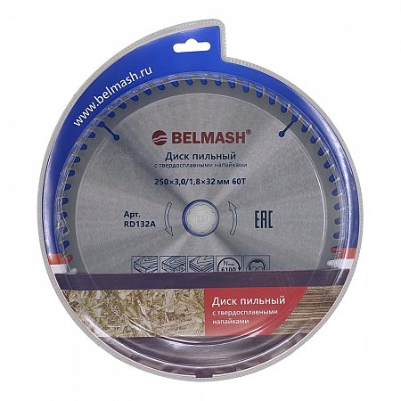 Диск пильный BELMASH 250x3/1,8x32/30; 60T