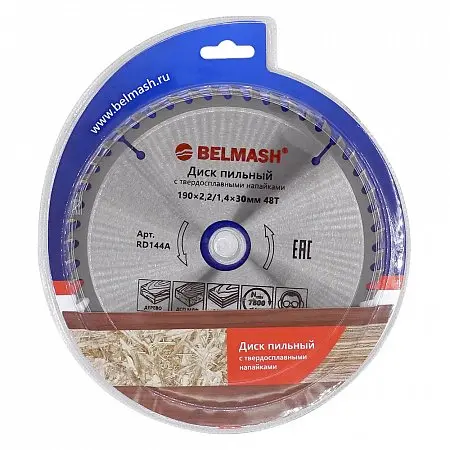 Диск пильный BELMASH 190х2,2/1,4х30/20/16; 48T