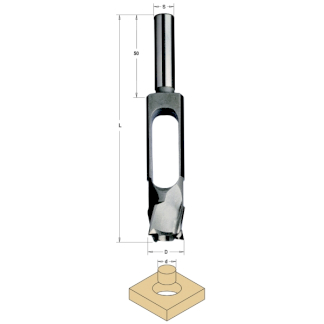 Сверло-пробочник SP 8/18x140 Z=4 d=8 S=13 RH