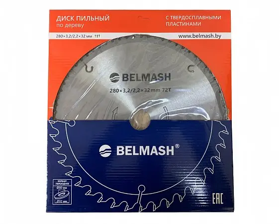 Диск пильный BELMASH 280х3,2/2,2х32/30; 72Т